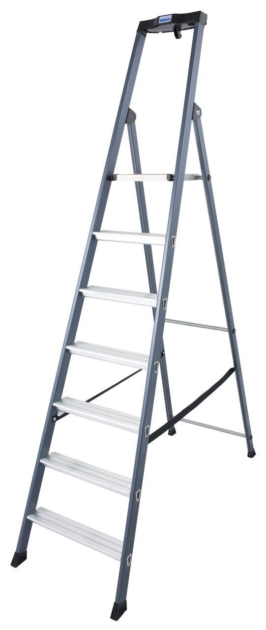 Krause MONTO SePro S egy oldalon járható lépcsőfokos állólétra, eloxált, 7 fokos termék fő termékképe