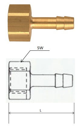 Rectus (GI 21/06) G 1/2, 6 mm csatlakozású belső menetes tömlővég termék fő termékképe